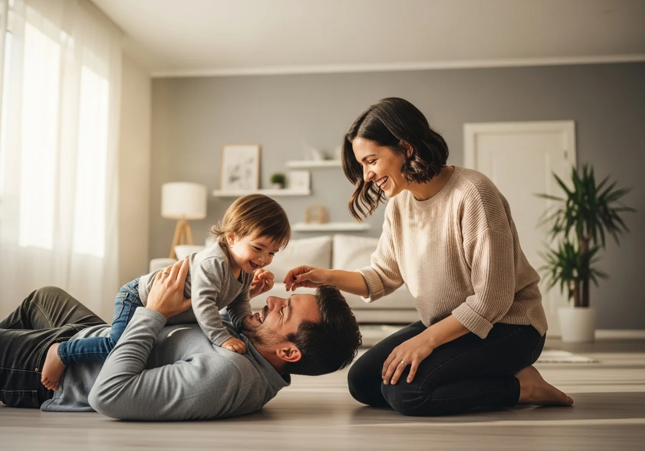 Familia feliz - Pensión de alimentos y divorcio